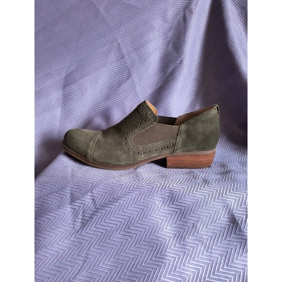 Korks by Kork Gertrude Green Suede Slip-On Shoes - Women’s Size 10M - Picture 1 of 10